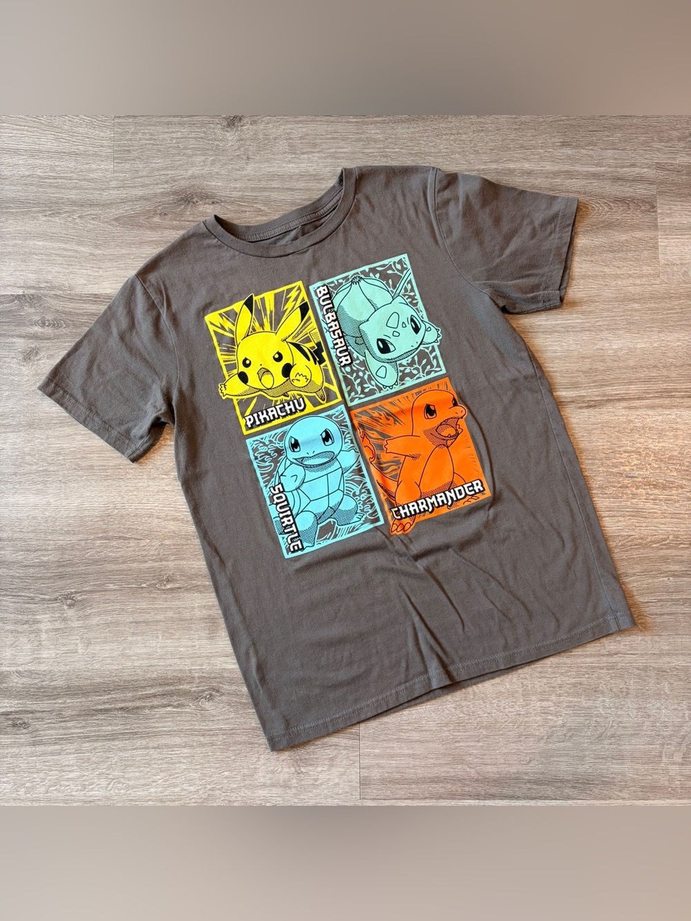 Pokemon boys gray tshirt